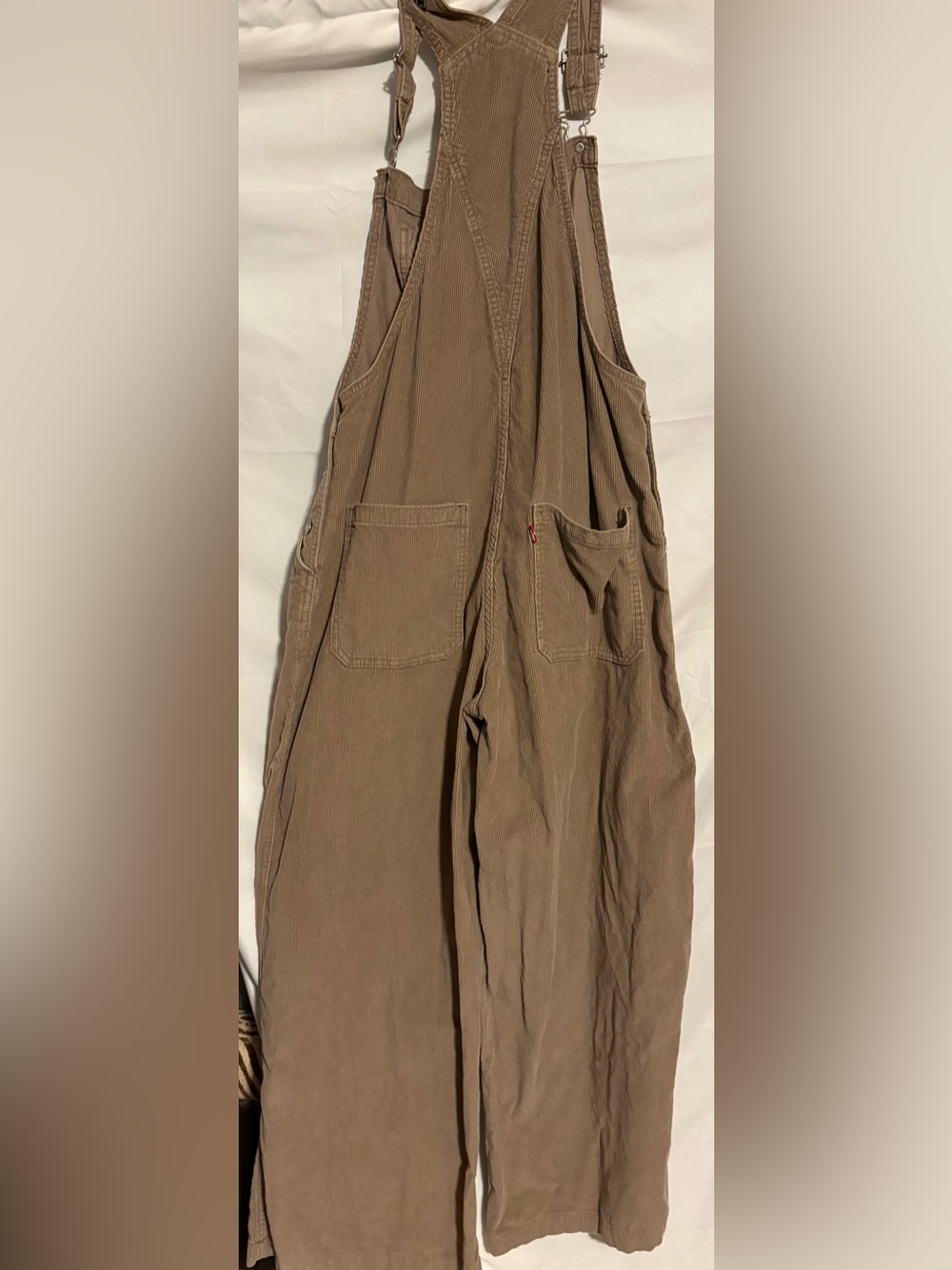 Women’s Levi’s Strauss wide leg corduroy oversized baggy Overalls - Picture 3 of 12